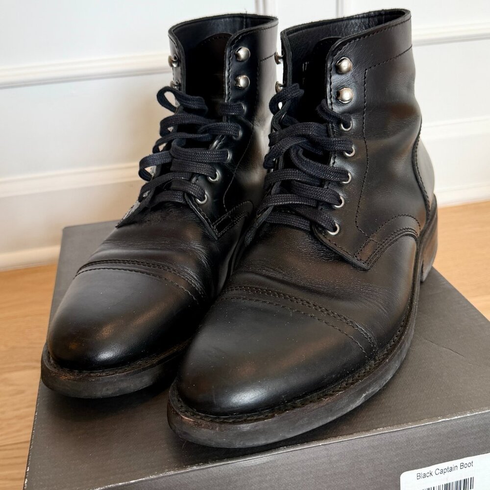 Thursday Boots Captain Black Size 9.5 - Picture 3 of 5